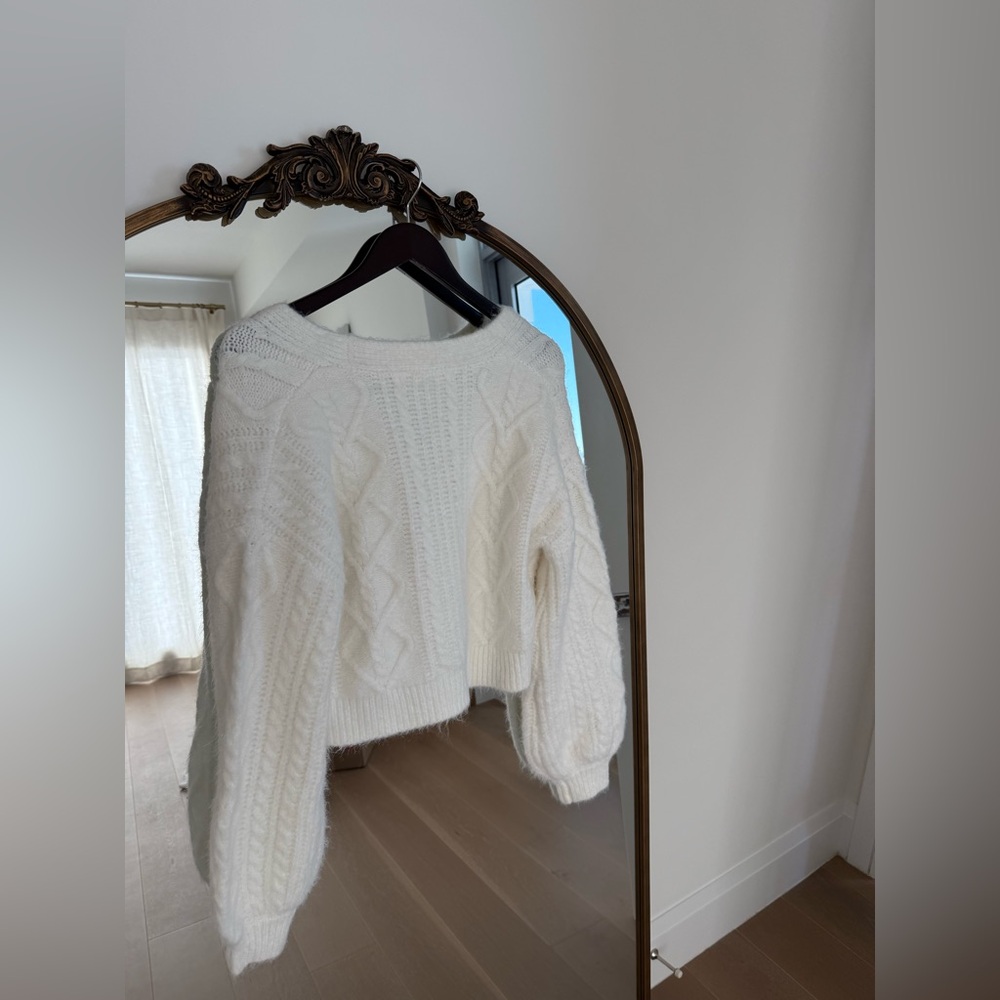 Altar’d State Marlowe Fuzzy Cable Cardigan - Picture 12 of 13